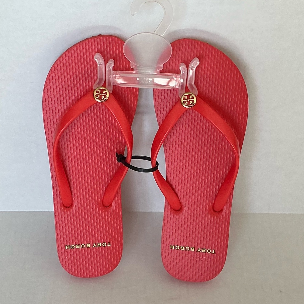 Tory Burch Thin Flip Flop in Poppy Orange
